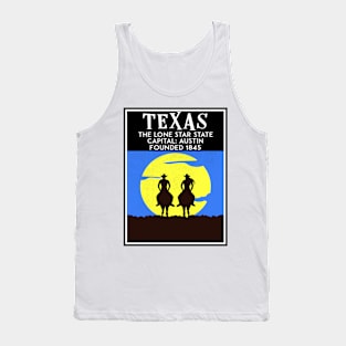 Texas The Lone Star State Travel Austin Dallas Houston Fort Worth El Paso Tank Top